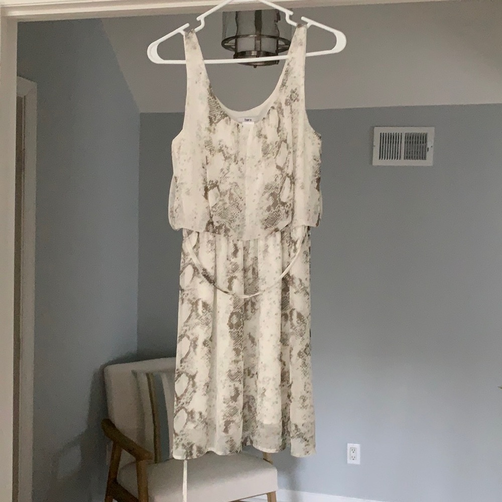 Bar III Snakeskin Patterned Dress